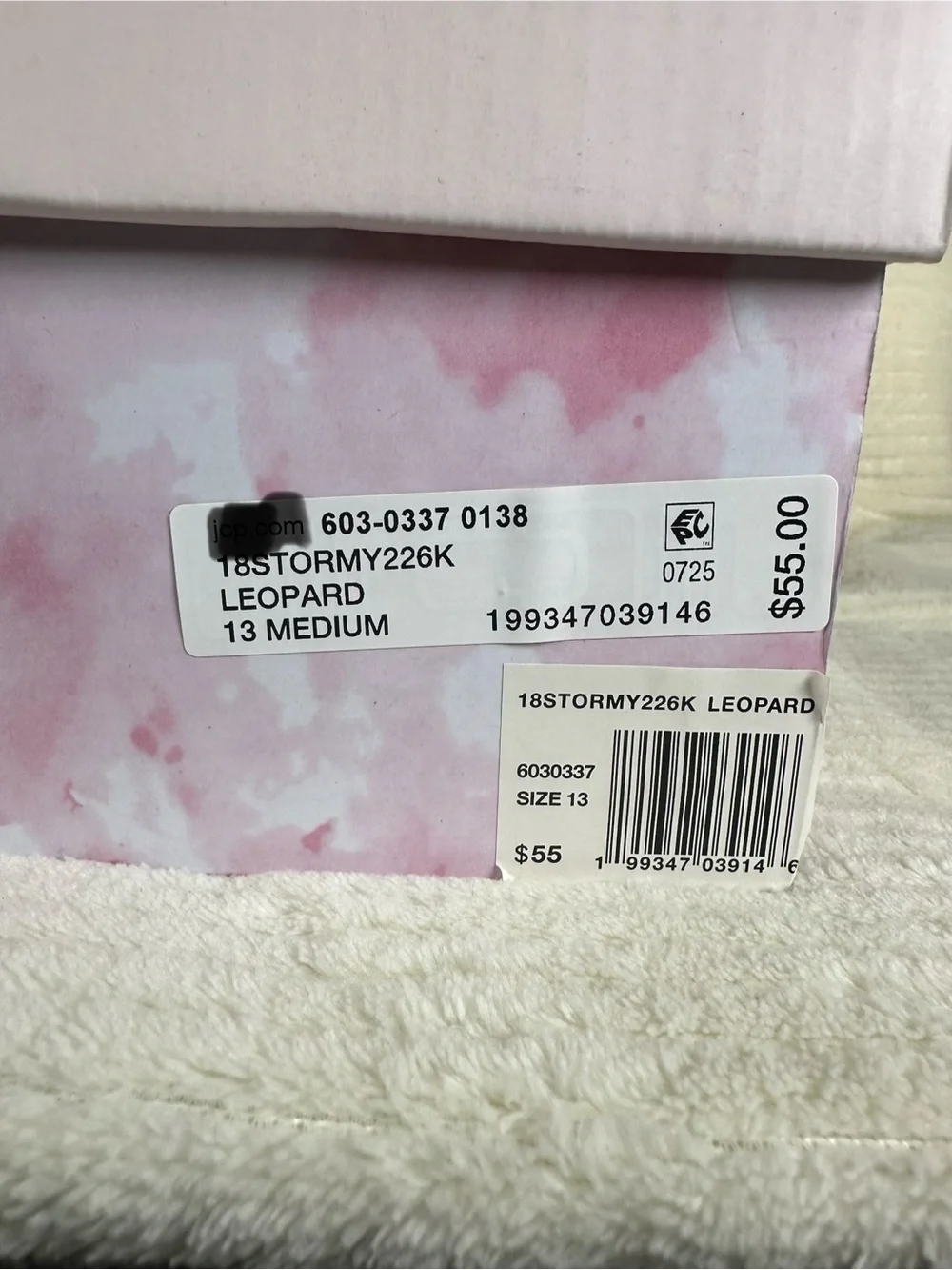 Olivia & Kate Little Girls Stormy Leopard Platform Booties NWT Size 13